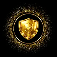 “Golden security shield with checkmark symbol representing verified protection and trusted digital security”